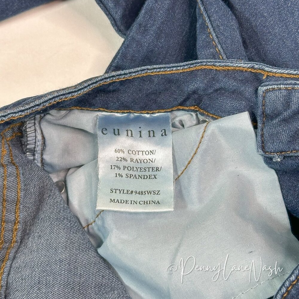 Eunina Mid Rise Skinny Ankle Frayed Jeans Size 27 - Picture 7 of 10